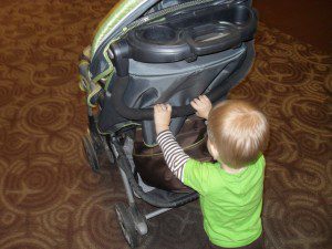 Sometimes you may need to pile everything onto the stroller and have your child walk!