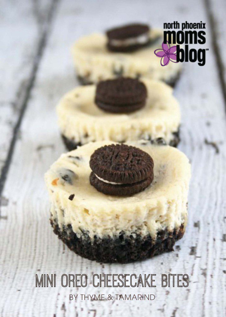 North Valley Moms Blog - Foodie Friday - Mini Oreo Cheesecake Bi