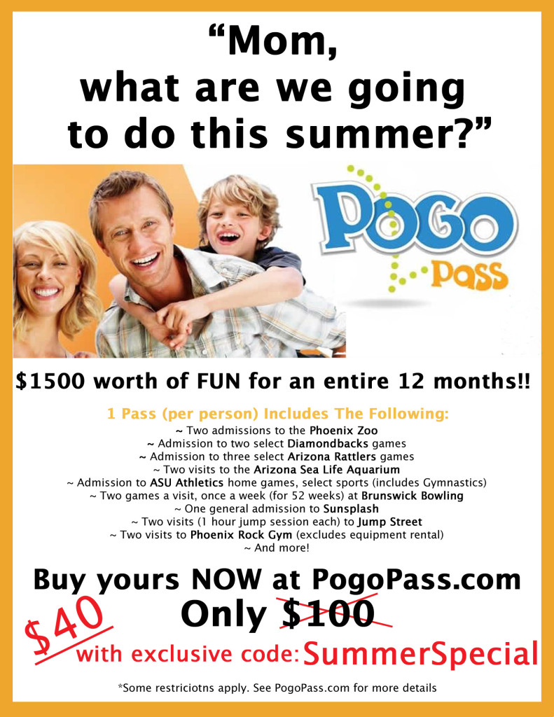 POGO Pass, Giveaway, Phoenix, SummerFun, local deal
