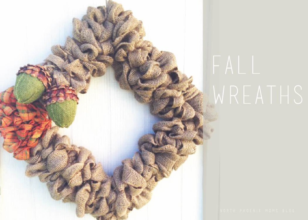 North Valley Moms Blog - Burlap & Sunshine Wreath Giveaway - Fall Wreaths