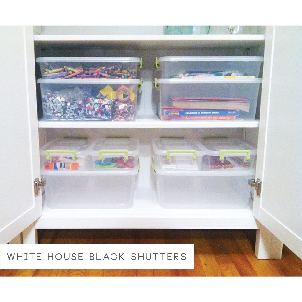 North Phoenix Moms Blog - Organizing After Christmas - White House Black Shutters