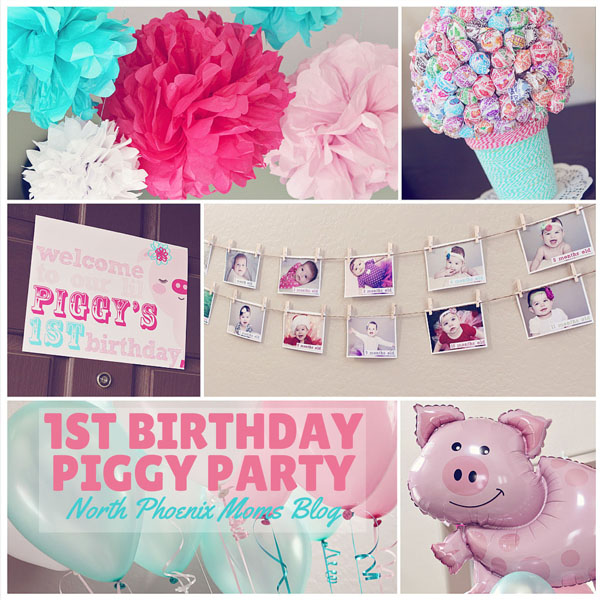 Happy Hostess: 1st Birthday Piggy Party Feature