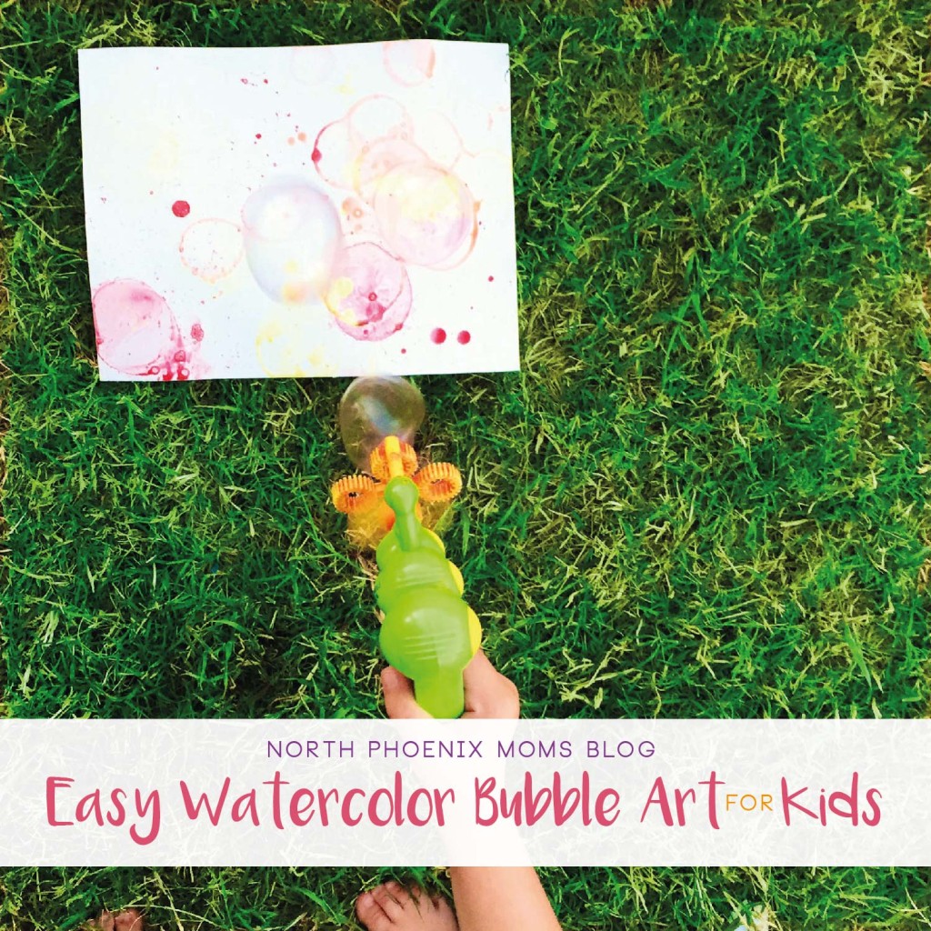 Easy Watercolor Bubble Art for Kids