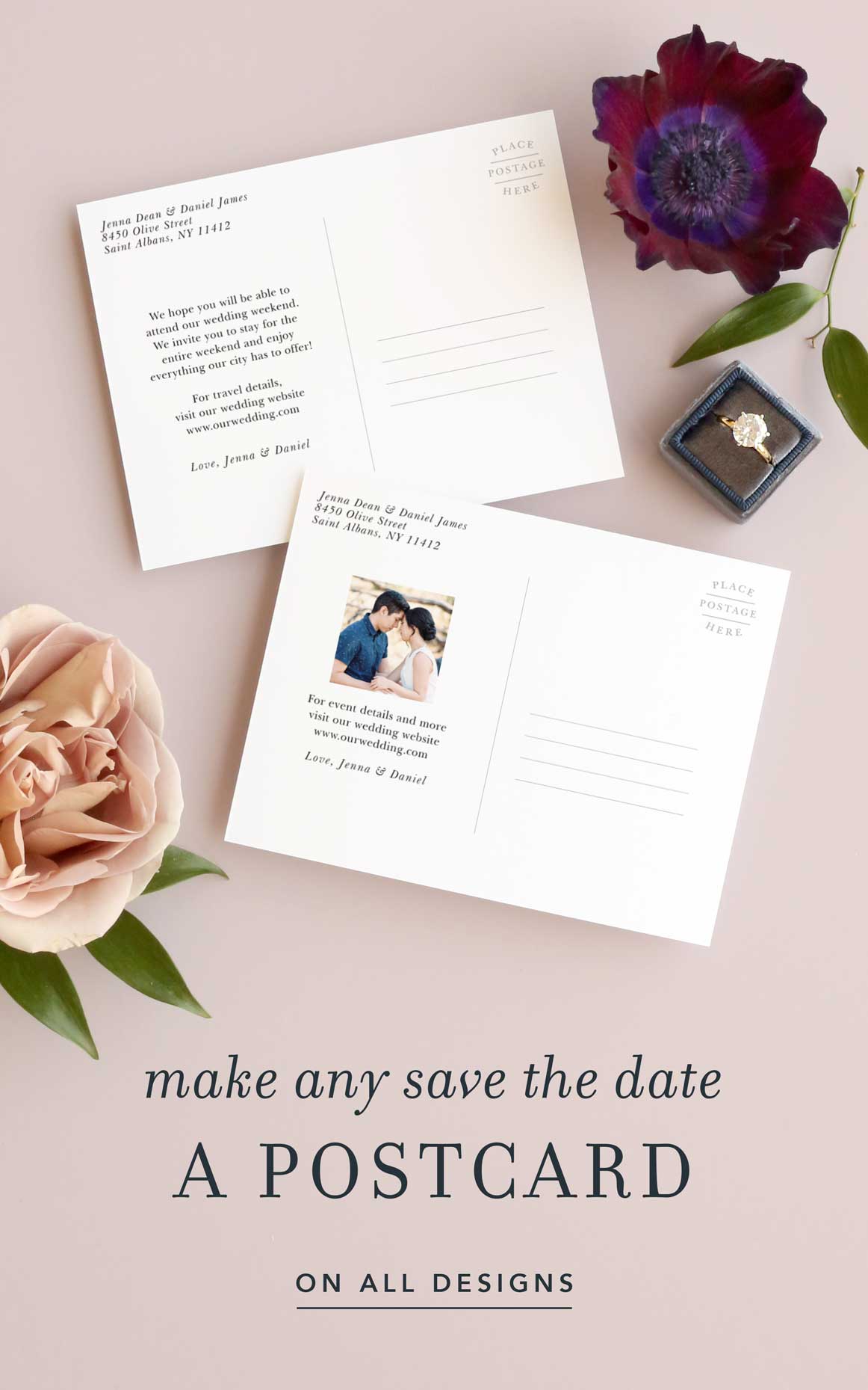 Save the Date Template with Basic Invite Intended For Save The Date Postcards Free Templates