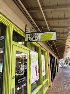 Store front of Loose Leaf Tea Shop